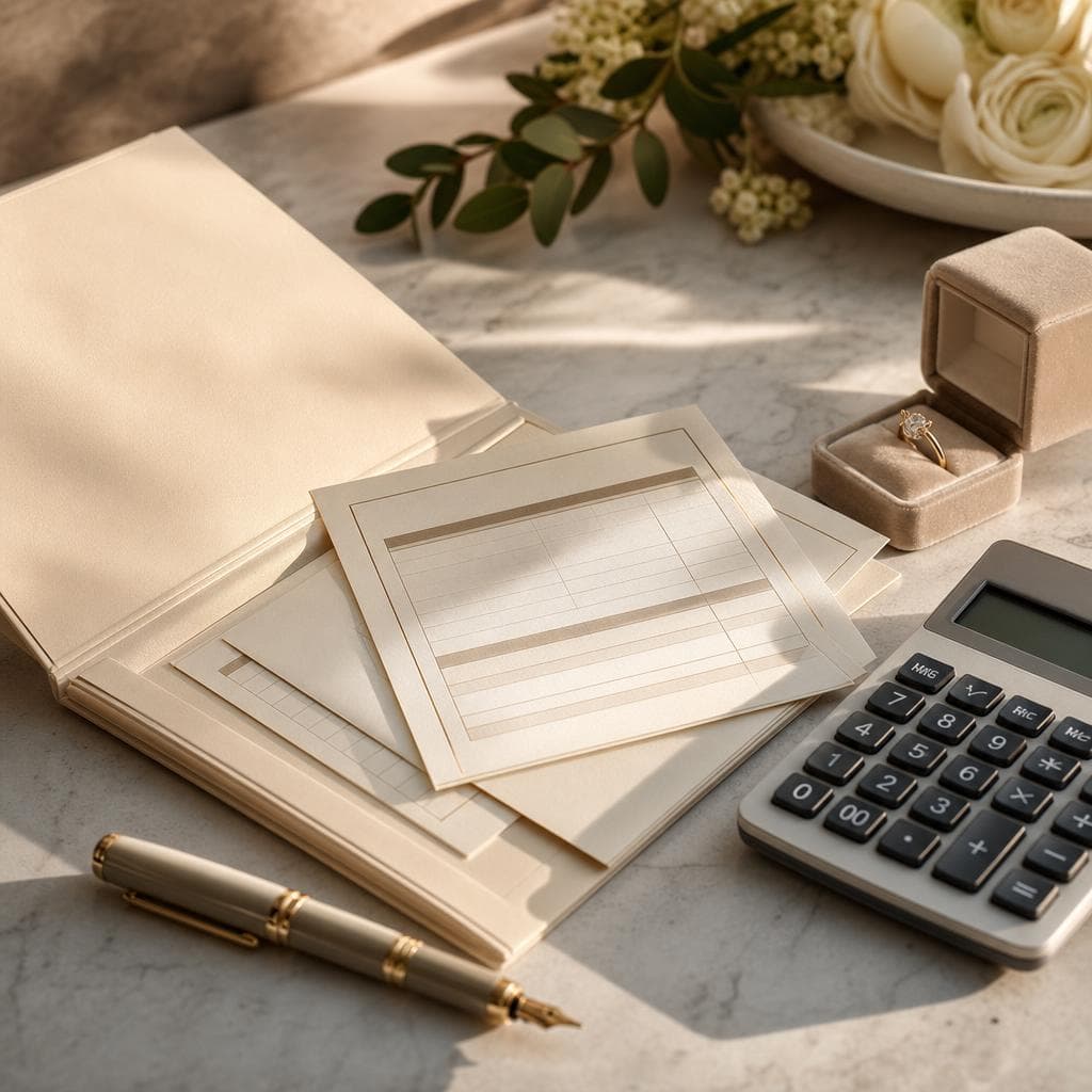 Acompte de mariage : combien verser et comment sécuriser ses paiements