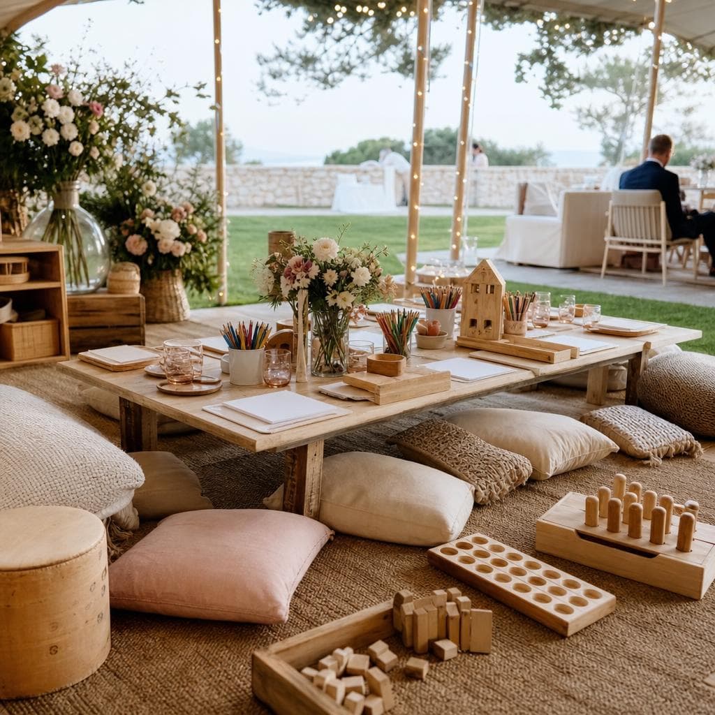 Enfants au mariage : repas, animations et organisation sans stress