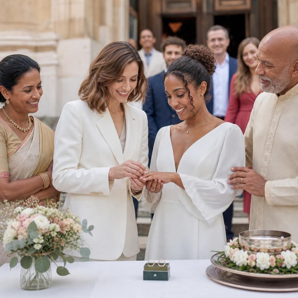 Mariage mixte en France : coordonner civil et cérémonies religieuses