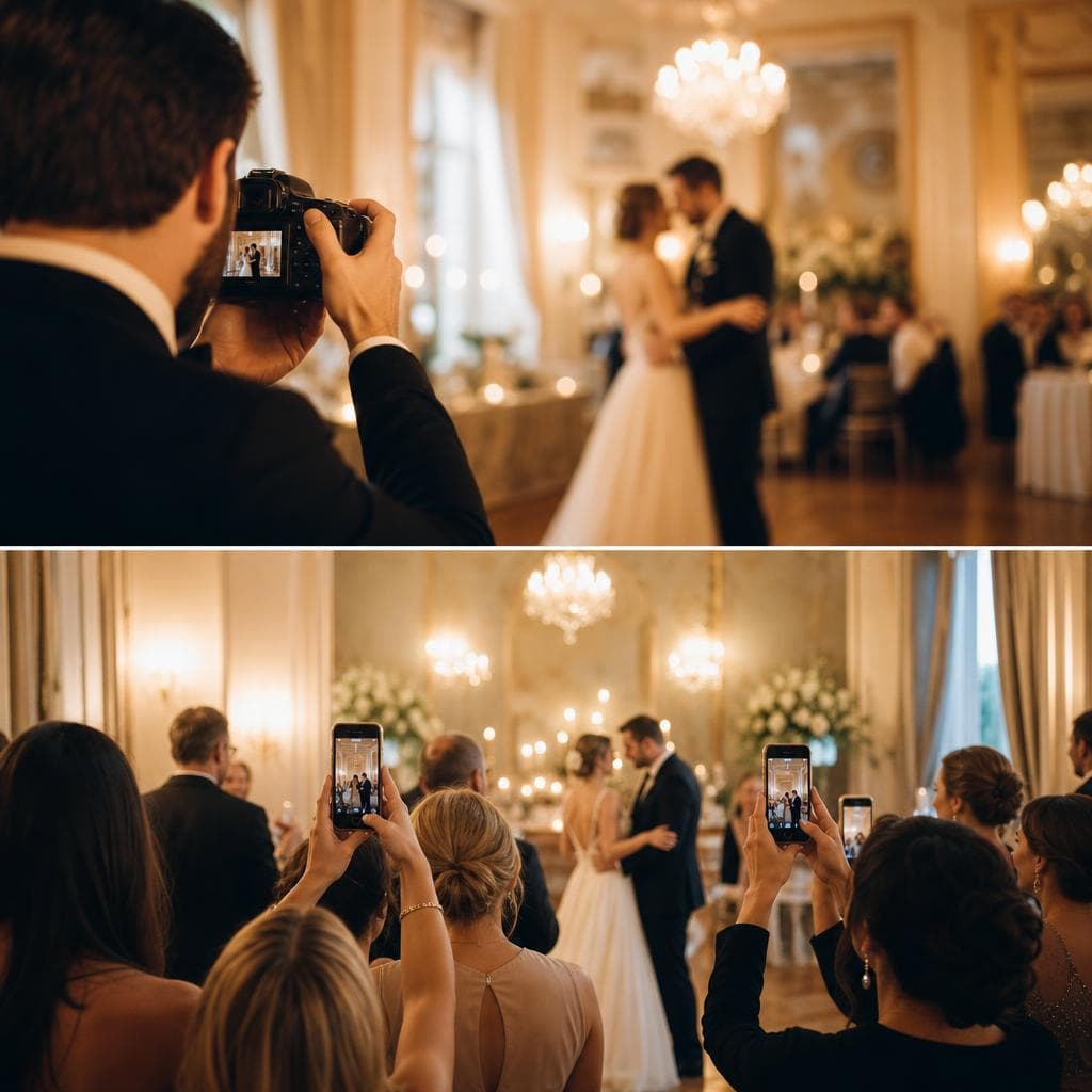 Photographe et photos des invités : deux regards complémentaires pour votre mariage