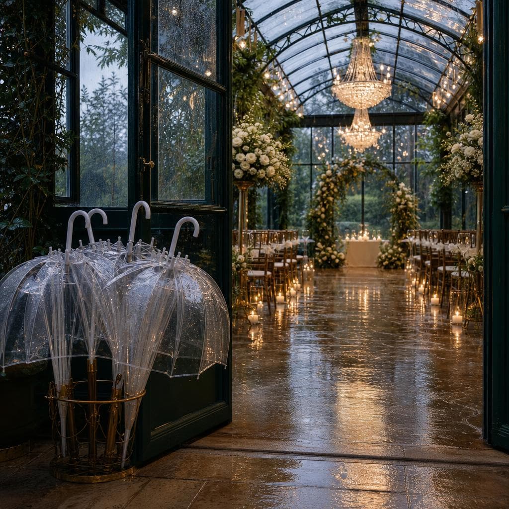 Mariage sous la pluie : construire un vrai plan B pour le jour J