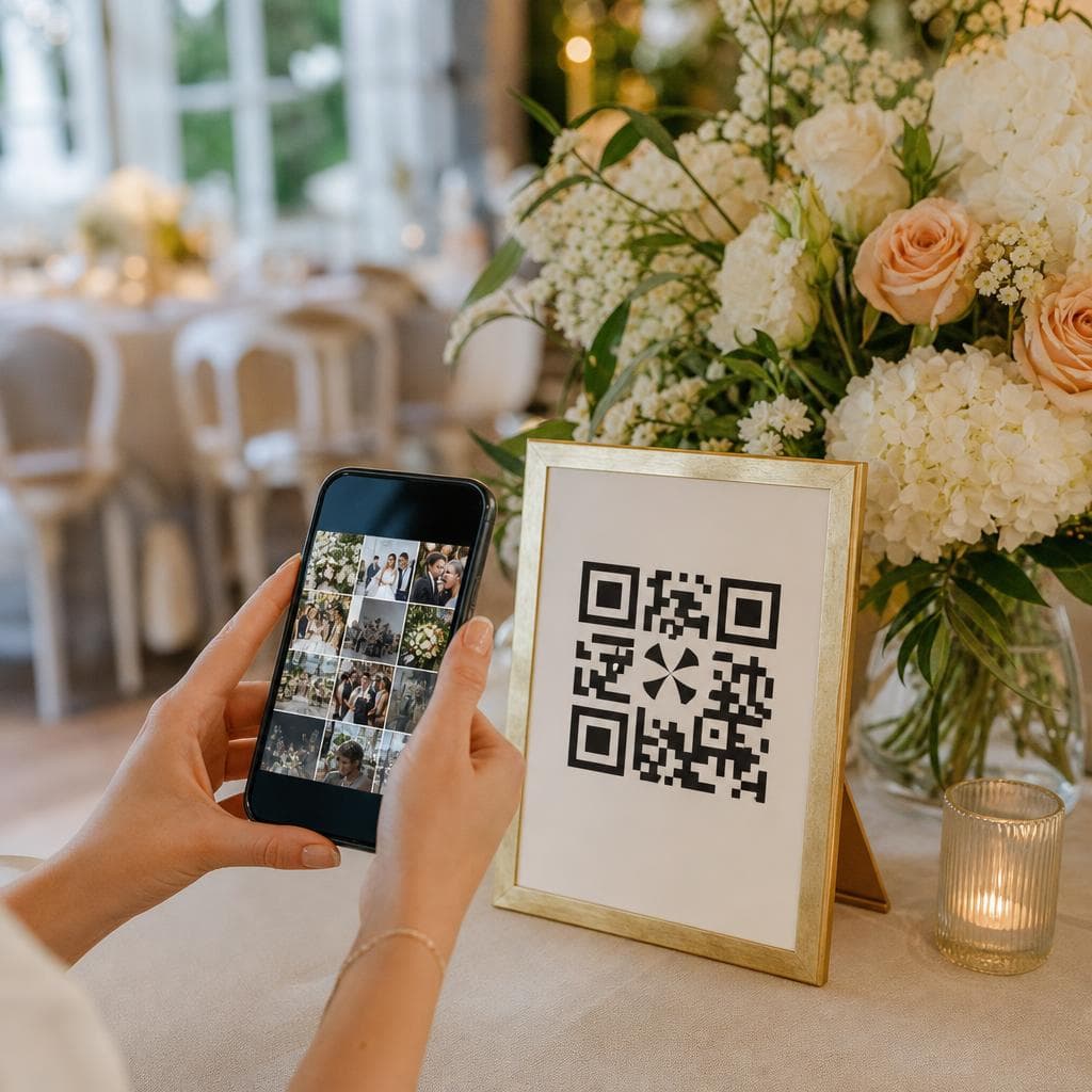 QR code mariage : faire partager les photos aux invités