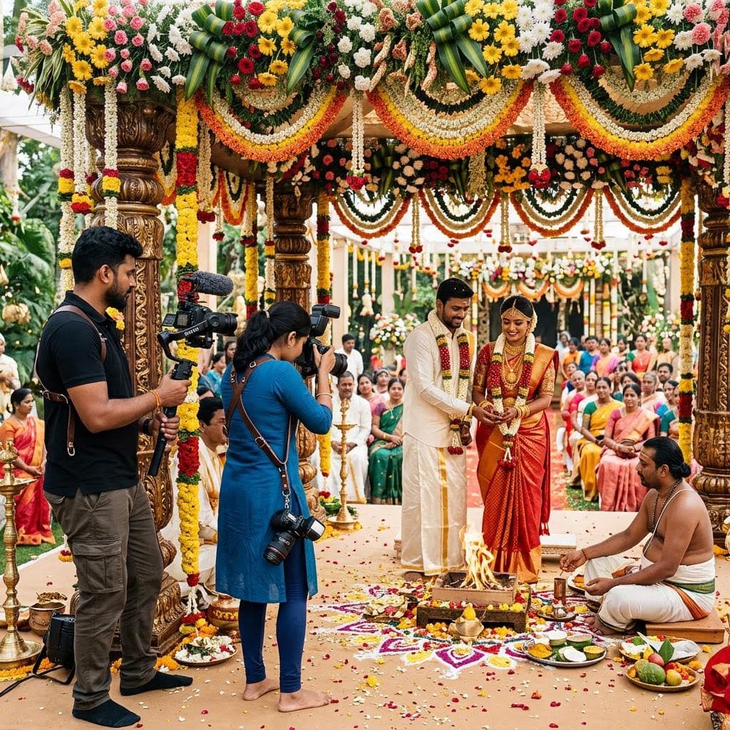 Photographe et vidéaste pour mariage tamoul : les moments à ne pas manquer