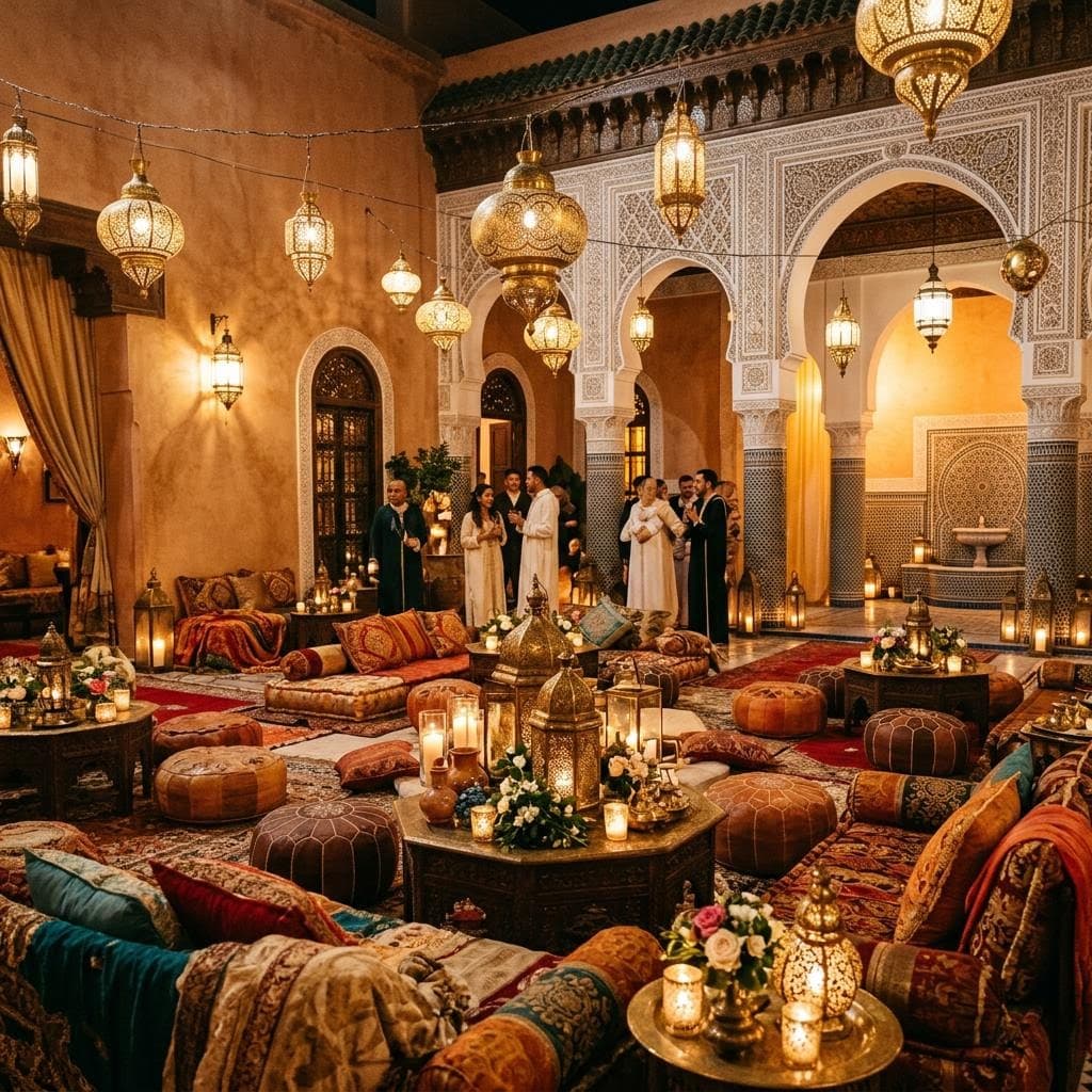 Décoration de mariage maghrébin : idées et conseils pour une salle élégante